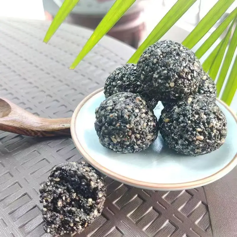 Высококачественные здоровые китайские черные кунжутные шарики для мгновенного приготовления, кунжутные шарики