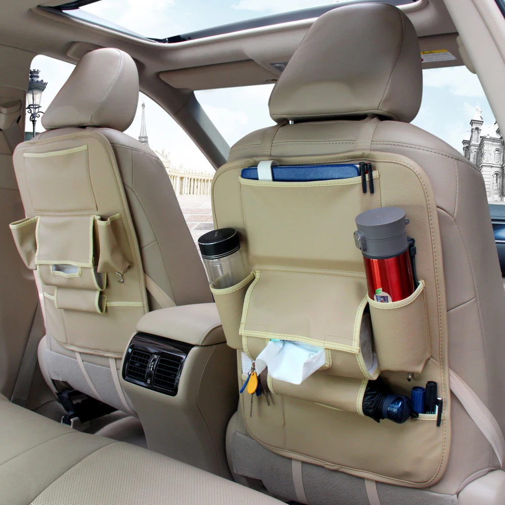 Новые защитные чехлы на спинку сиденья автомобиля Органайзер на заднее сиденье автомобиля органайзеры с многофункциональным карманом