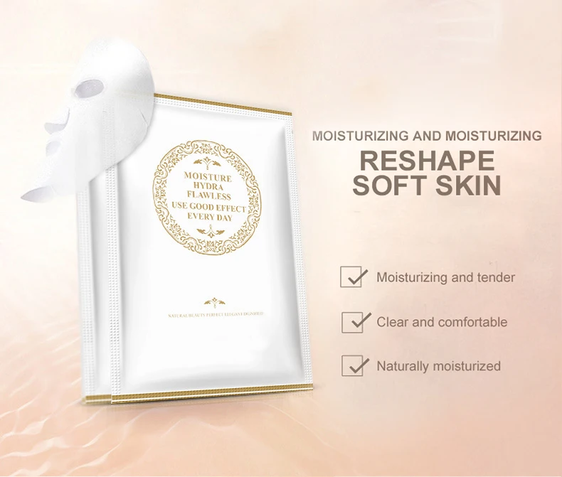 Private Label Korean Vitamin C Moisturizing Face Mask Crystal Hydrogel Collagen Facial Mask