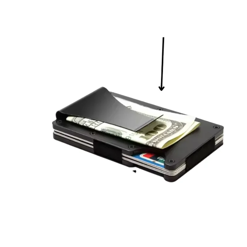 High Quality Pu Leather Thin Wallet Long Minimalist Leather Slim Wallet