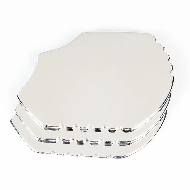 Hot Sale Myofascial Soft Tissue 304 Stainless Steel Hand Grip Scraper Facial Massage Iastm Gua Sha Plate Tools With Teeth