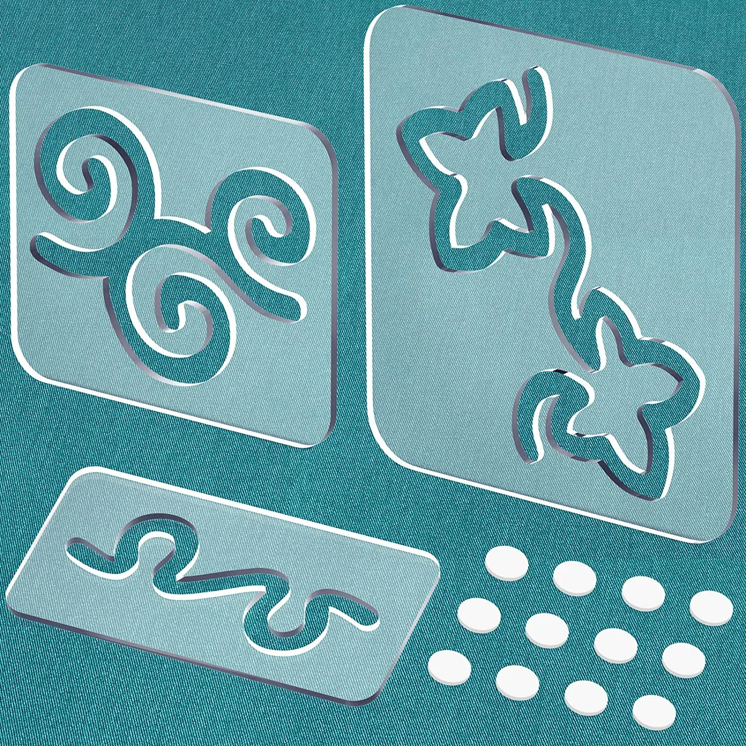 3 Options New Design Sewing Ruler Acrylic Quilting Templates for Template Machine Sewing Stencil Craft Fluorescent