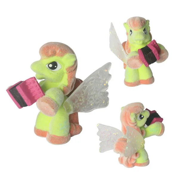 Кукла-сюрприз игрушечных пони пластик мультфильм фигурку с белыми крыльями Музыка лошадка для детей подарок-сюрприз