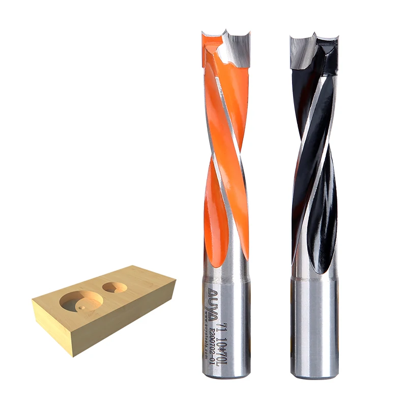 Arden 10mm tipped dowel drill bits wood left and right rotary hole drill bits woodworking carbide hole router bit