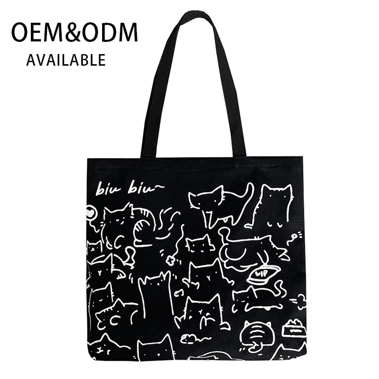 Wholesale durable high quality,grocery organic reusable korean canvas bag small cotton bag cute tote bag/