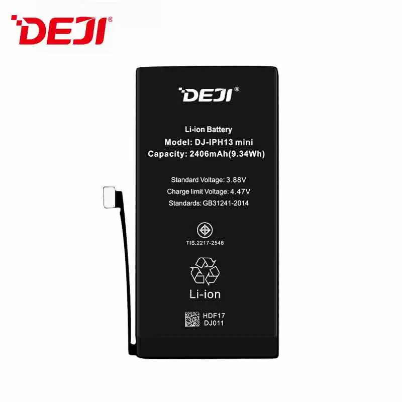 DEJI Factory Wholesale Lithium Ion Rechargeable battery for iPhone 13 mini