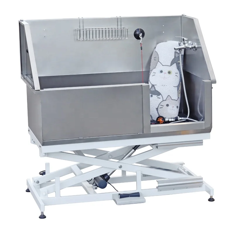 dog grooming bath tub spa large dogs hydro bathing station Electric lift folding dog grooming bath tub pet salon 2023 new OEM