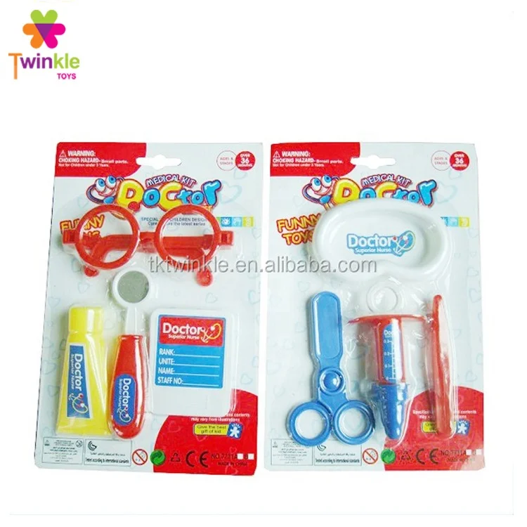 Kid toy plastic medical doctor tool play set