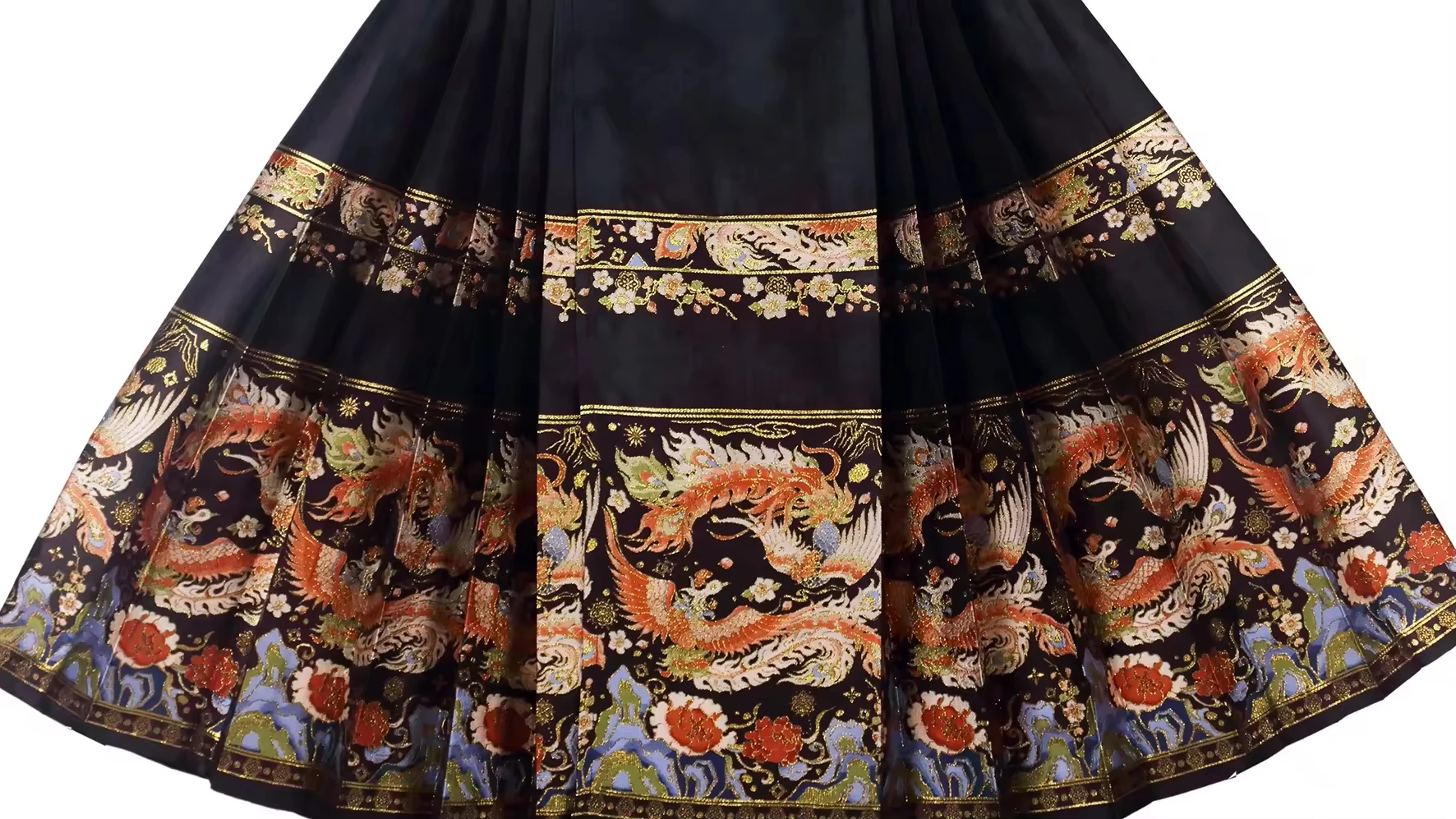 Hanfu Pleated Skirt With Large Sleeves Traditional Chinese Clothing