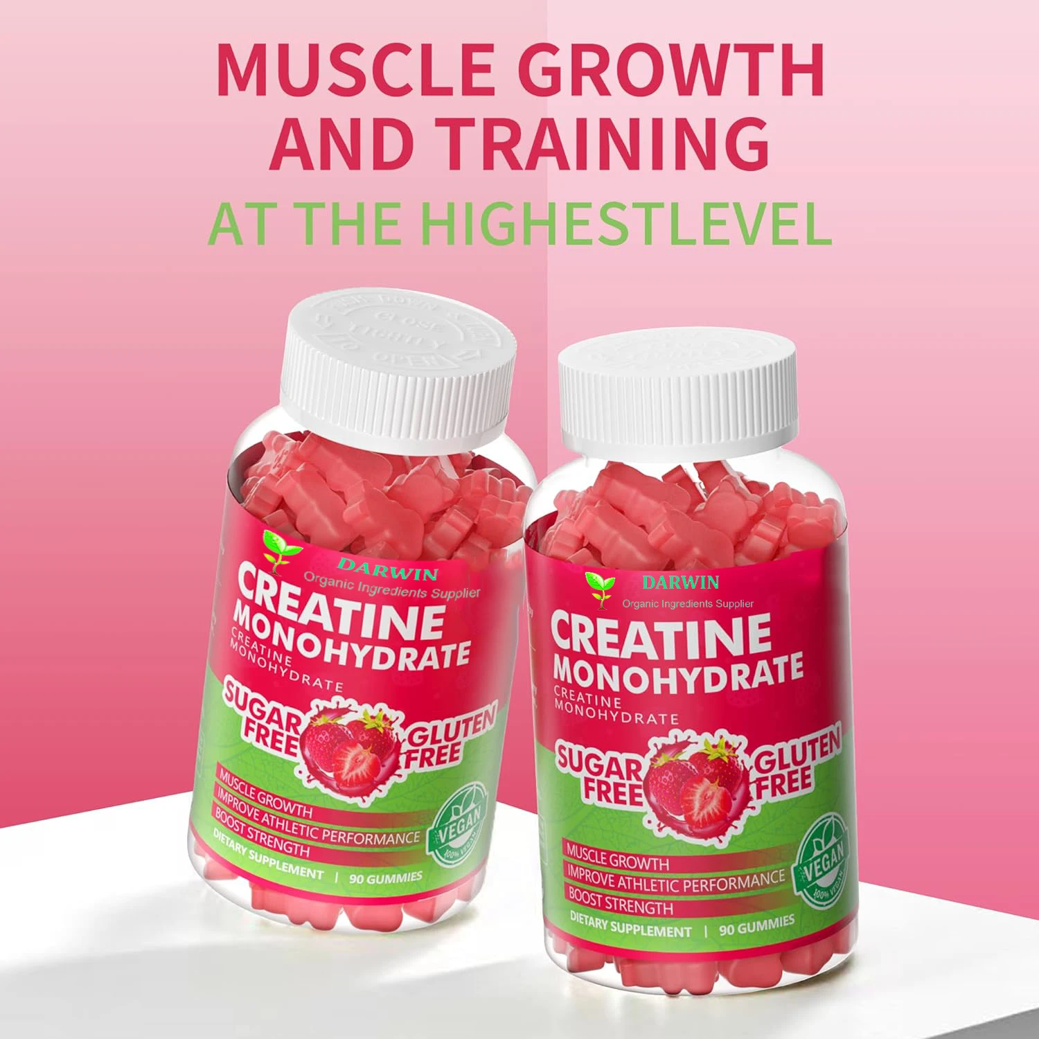 Darwin OEM Private label Creatine Monohydrate Gummies 5000mg Chewables Creatine Monohydrate Energy Boost