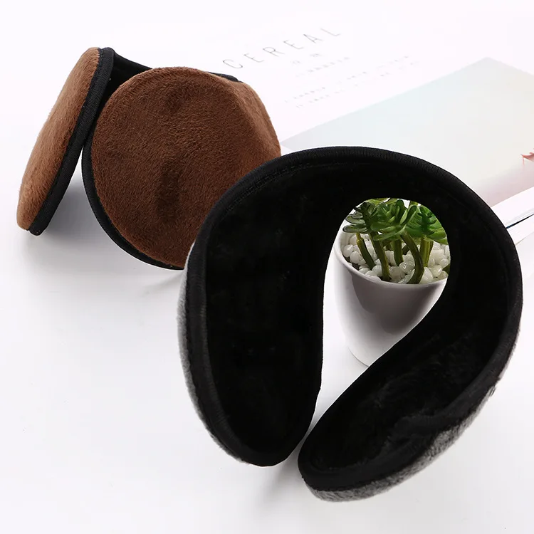 Classic Earmuffs Wraparound Solid Soft Plush Unisex Ear Protector Warm Earmuffs