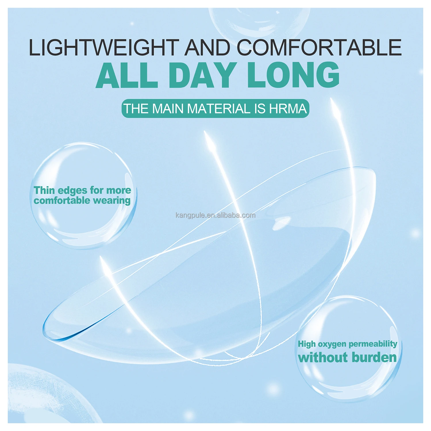 High Transmittance Power Silicone Hydrogel Clear Transparent Contact Lenses