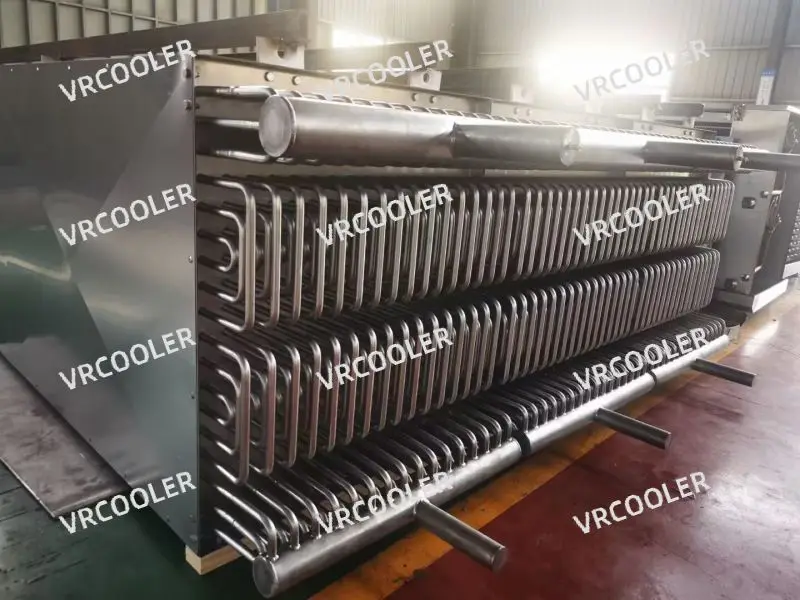 IQF spiral freezer heat exchanger evaporator coil for cold room