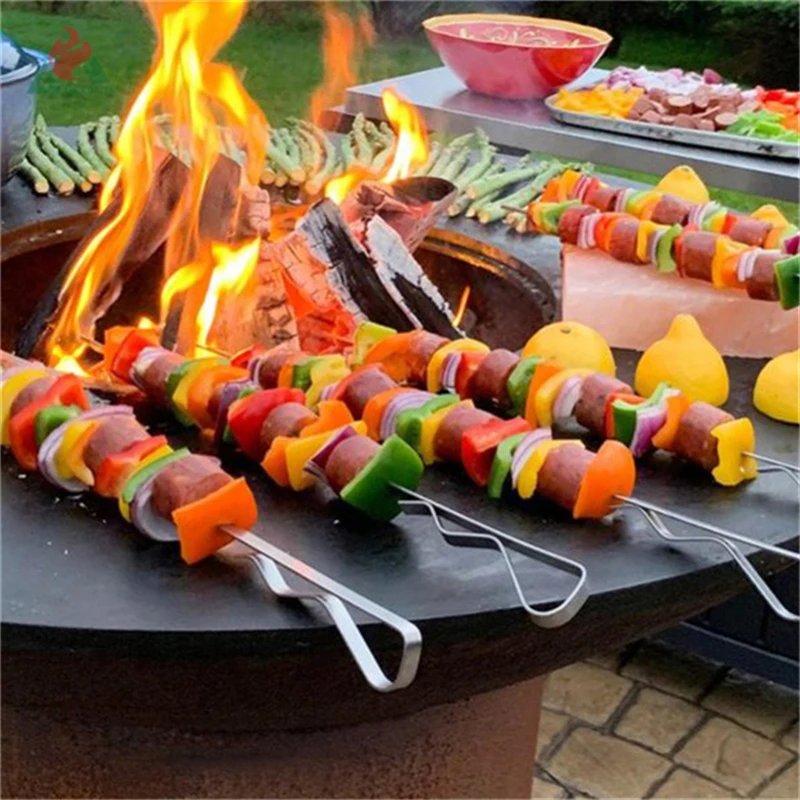 painted corten steel bbq plancha charcoal bbq grill barbecue