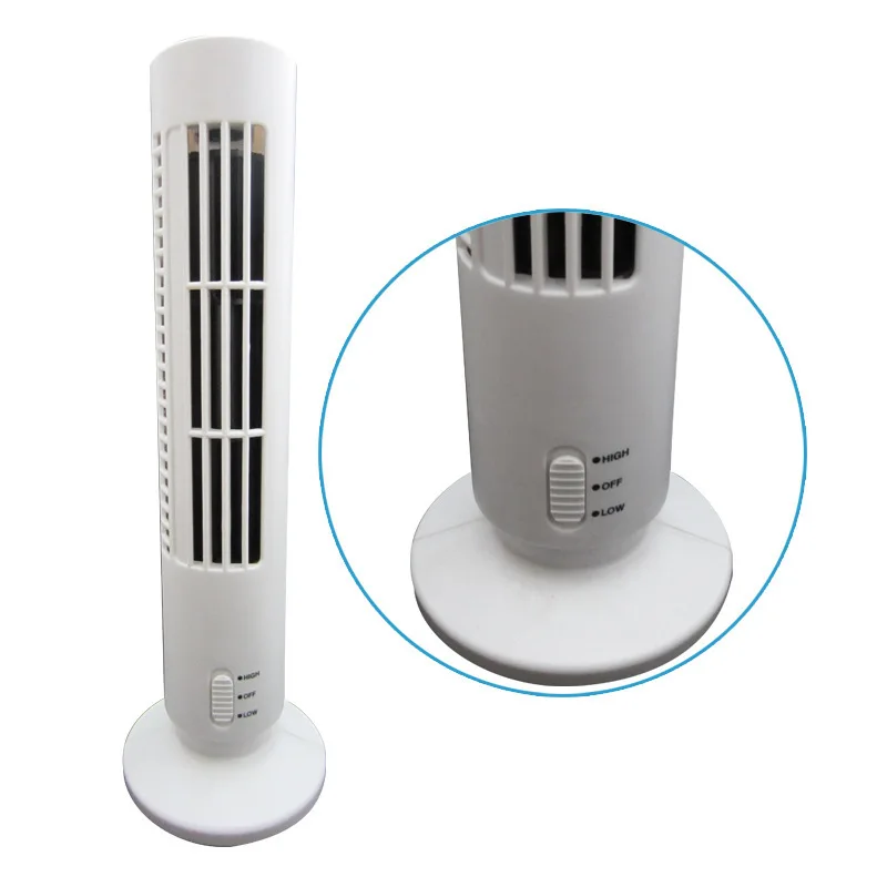 
Usb vaneless air conditioner mini tower fan for office 