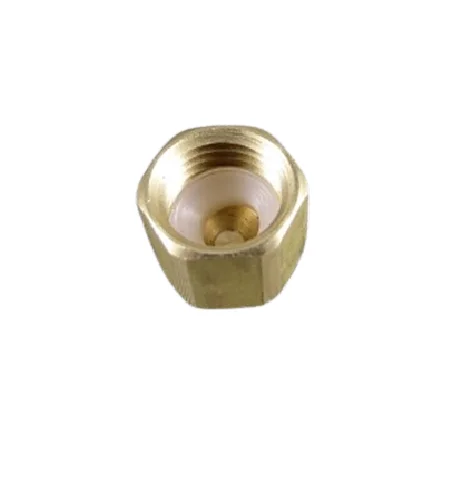 Premium Quality Corrosion resistant Brass made Cap Flare Seaf 1/4 X 1/4 Brass W/ Flare , Flare Washer used in Beverage Systems
