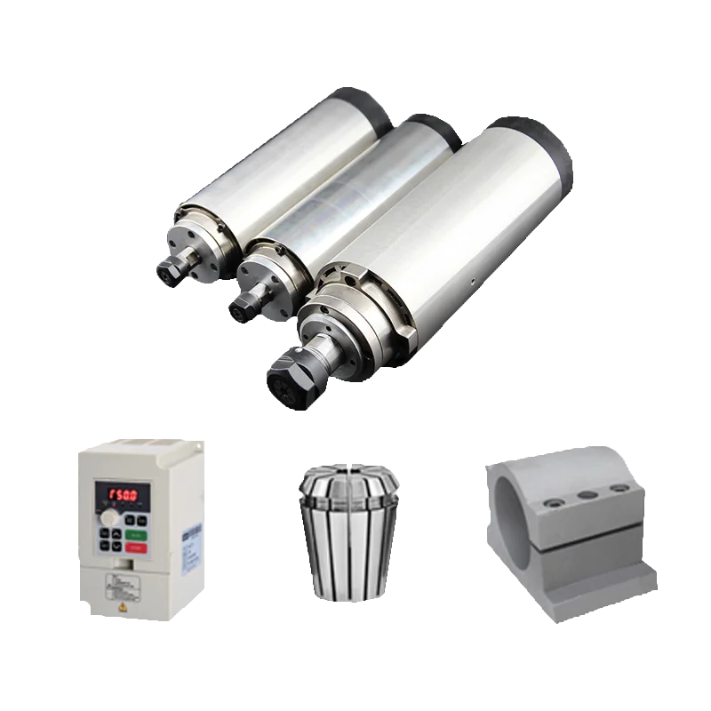 3.2kw 220V 380V water cooled spindle motor with collect ER20, 100MM diameter for cnc router