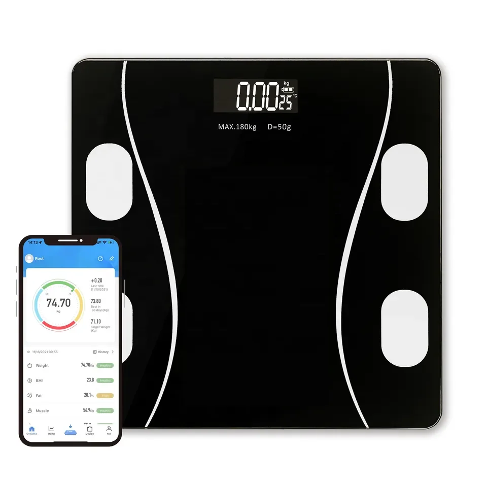 The biggest loser 180kg Smart household scale bathroom scale Digital Smart Body fat scale with app