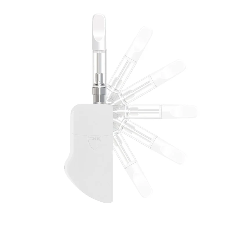 
SKK073 wholesale Glass CBD tank lead free screw vape cartridges for 510 thread screw on Tip 