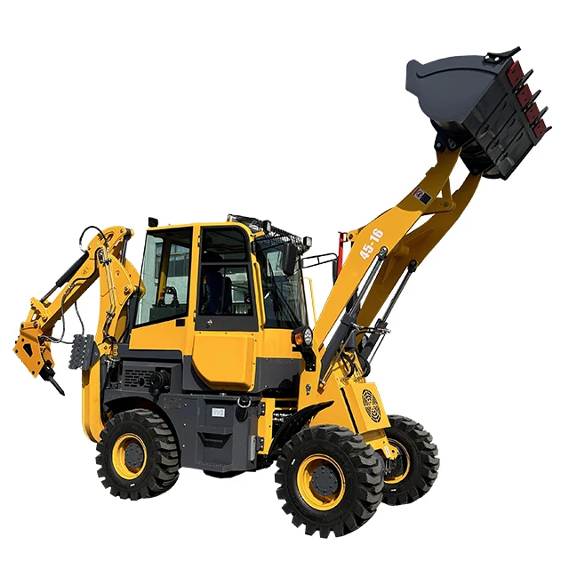 MR45-16 CE backhoe loader four-wheel-drive automatic hydraulic small wheel excavator loader