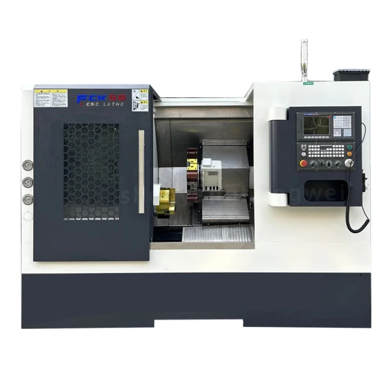 Hot selling precision inclined bed CNC metal lathe Tck50 metal turning center inclined CNC lathe
