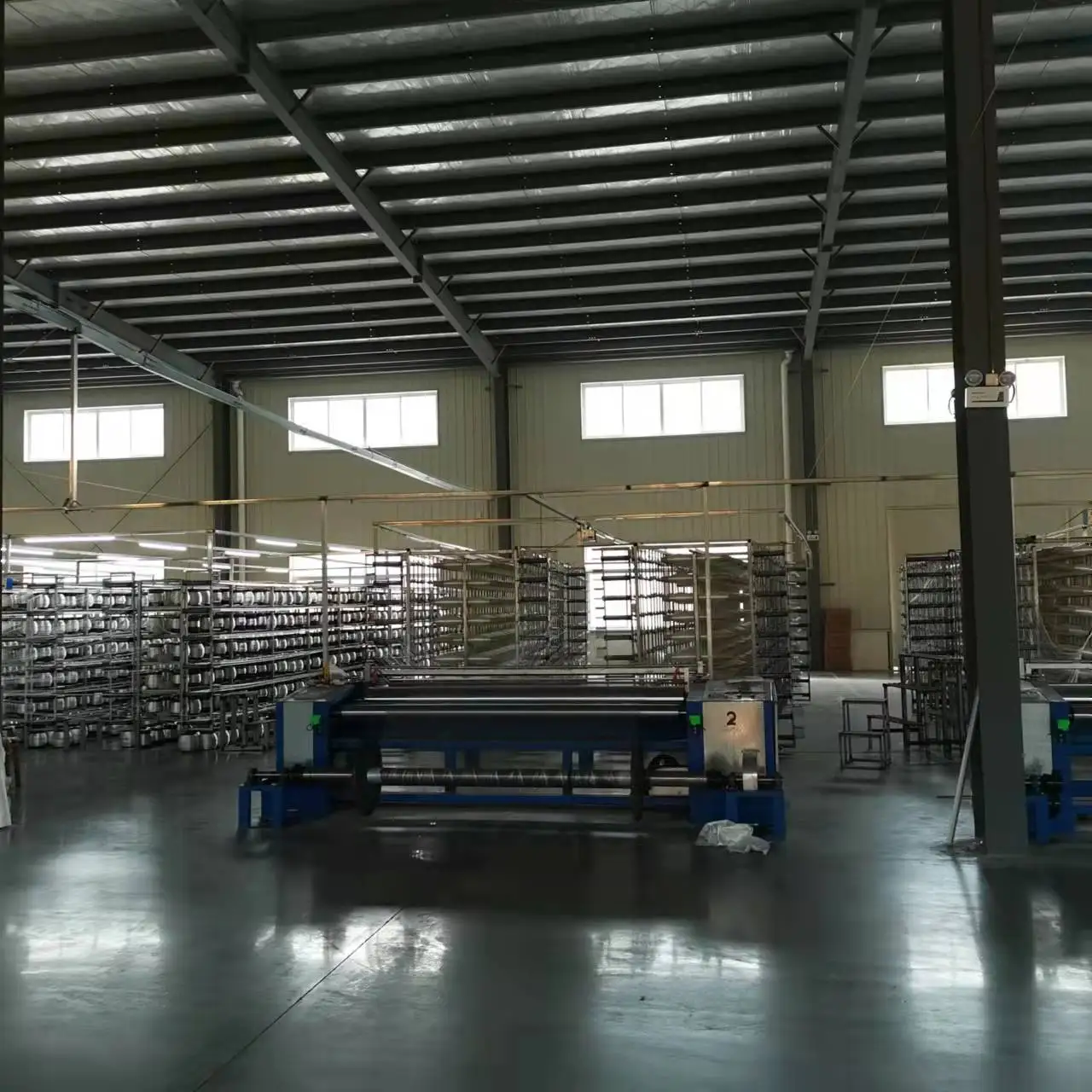 Durable Easy To Operate Creels Glass Fiber Roving Woven Warping Machine For Direct Warping