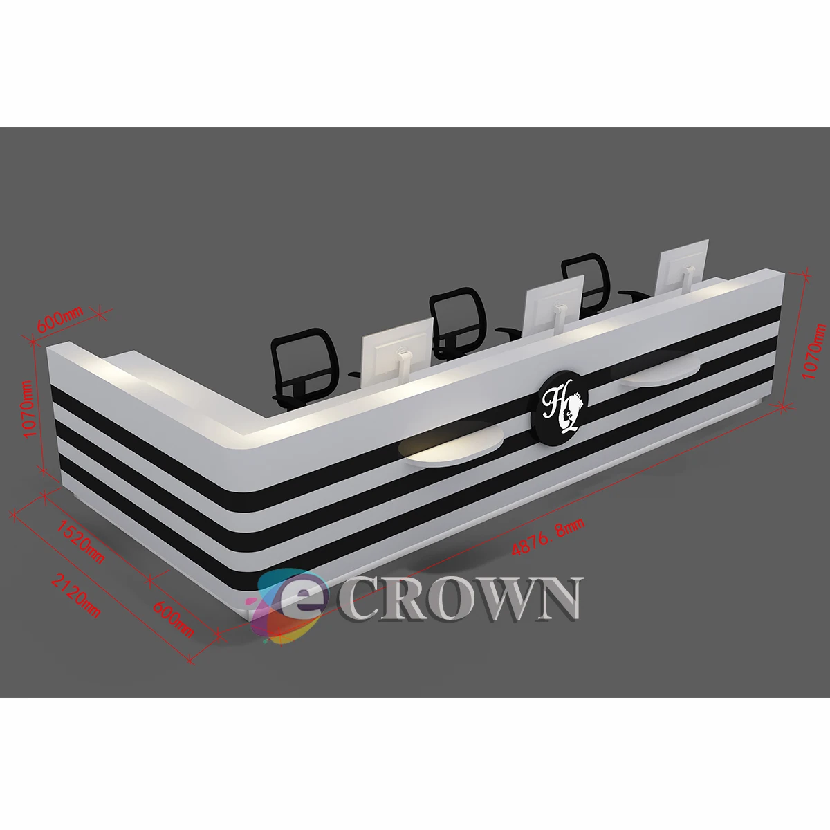 Checkout counter design reception cabinet Retail shop showcase Interior checkstand OEM