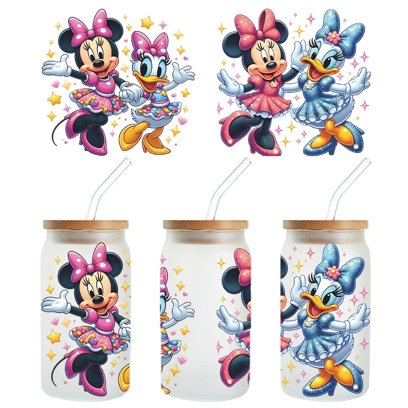 Customized Libbey Glass Jar UV DTF Cup Packaging Transfer 16 oz High Quality Evil Eye UV DTF Cup Packaging Transfer