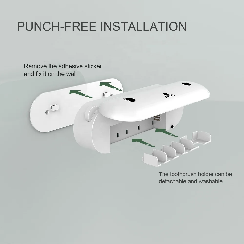 Умный Портативный USB-дезинфектор для зубной щетки YooEca многофункциональный держатель органайзер с