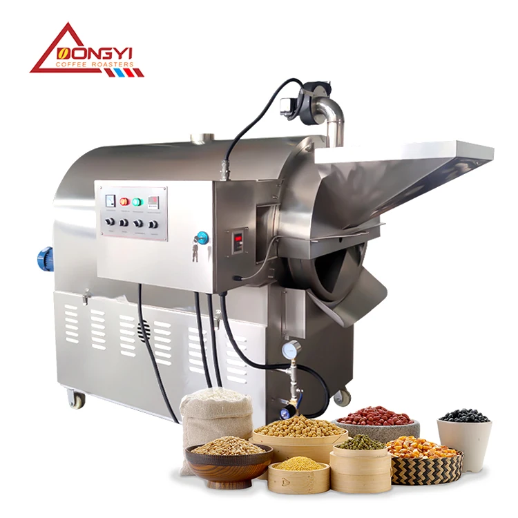Industrial Peanut Roasting Machine 200kg Nut Roaster for Bakery Use