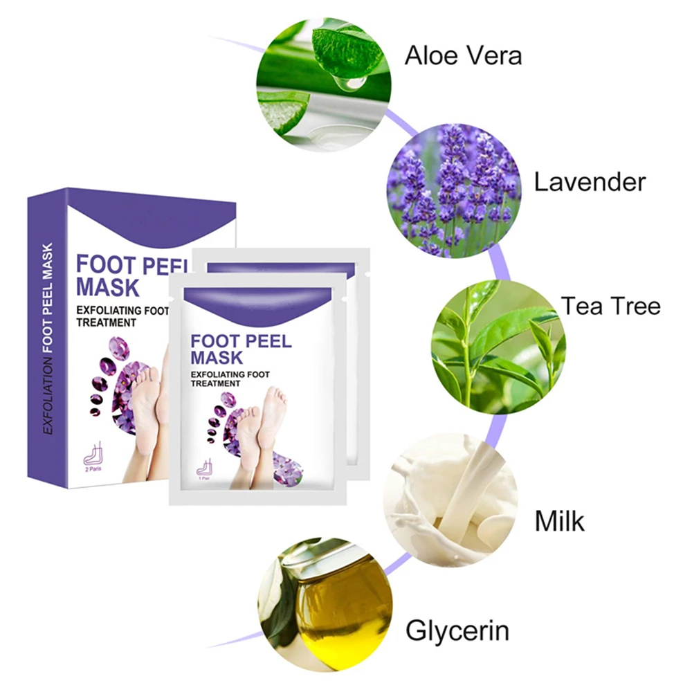 Private Label Exfloating Foot Mask For Skin Peeling Off Calluses And Dead Skin