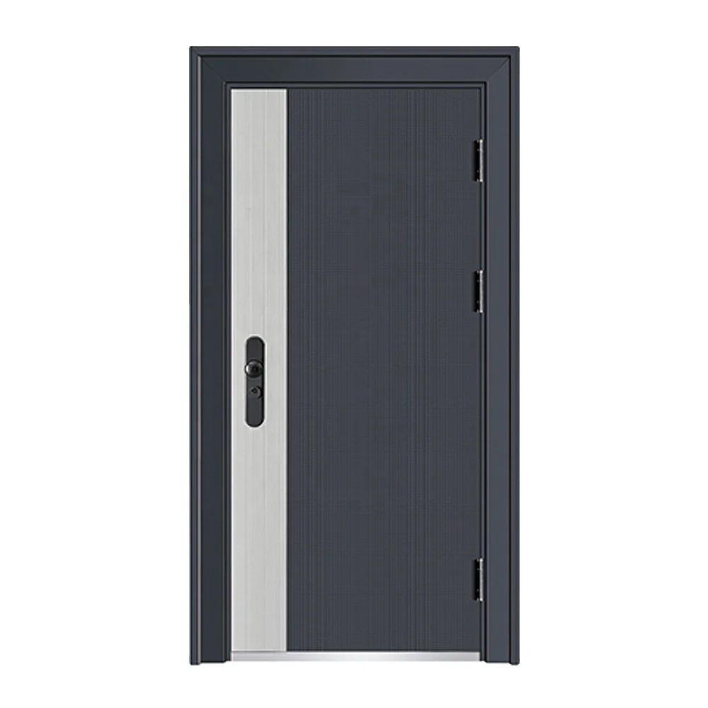 Simple Design Exterior Doors Attractive Steel Door Smart Security Door For Home Use
