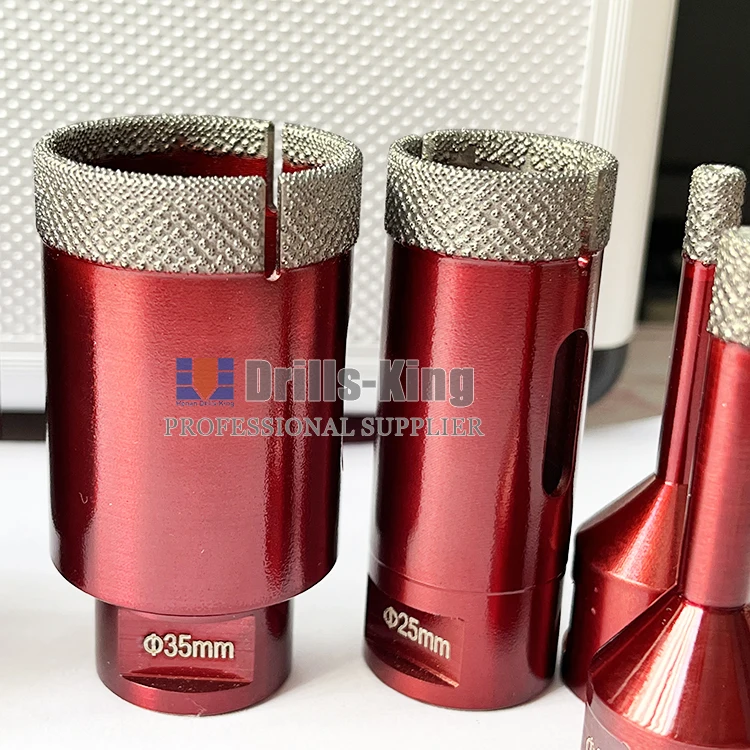 New Type Vacuum Brazed Tile Porcelain Core Drill Bit Set Arix Diamond Drills Hole Saw Hole Cutter Diamond Drill Bit Set