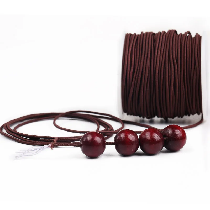 Custom 3mm-10mm diameter Strong heavy duty Stretch cord polyester round elastic shock emulsion rubber cord rope