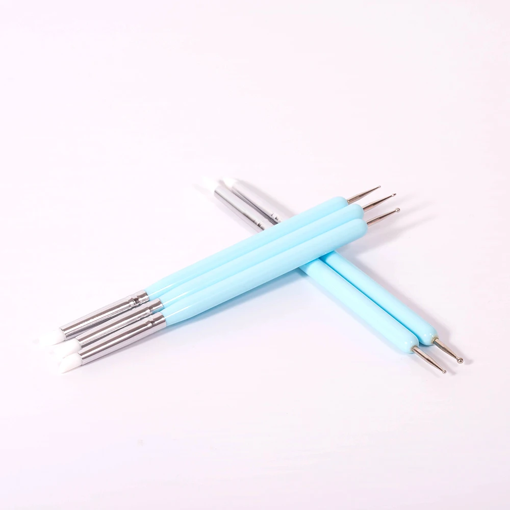 GUYO Blue Color Nail Art Dotting Picker Pick Wax Pen