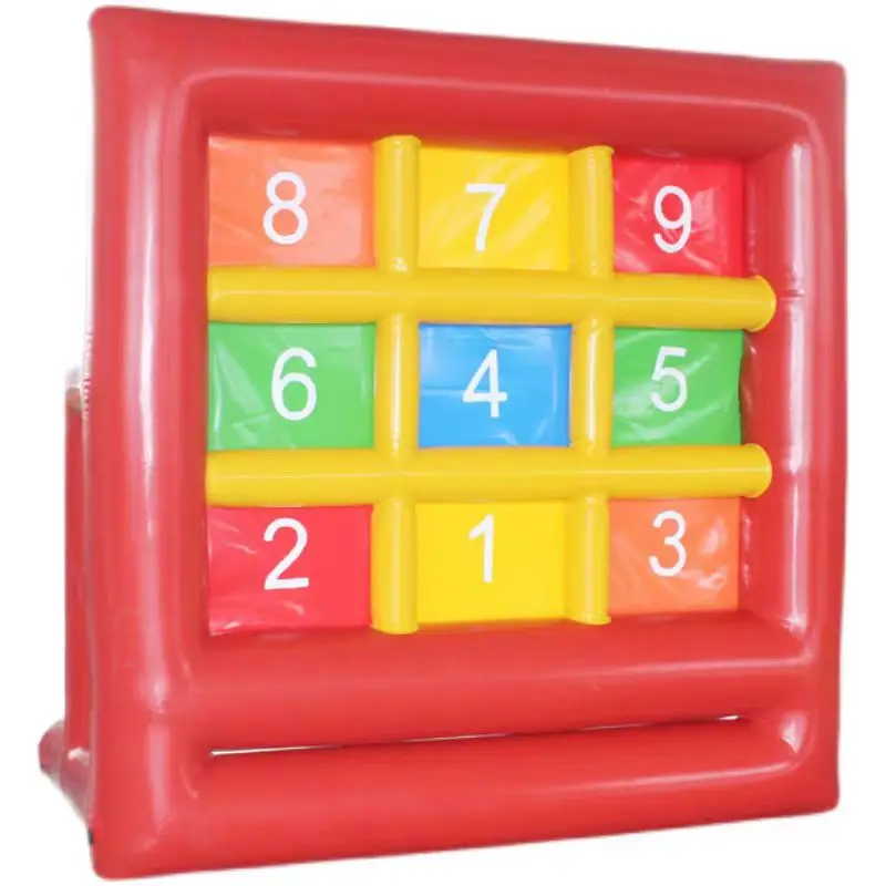High Quality Sports Game Soccer Door For Kids Adults Football Training Inflatable Digital Nine-Box Grid Football Game