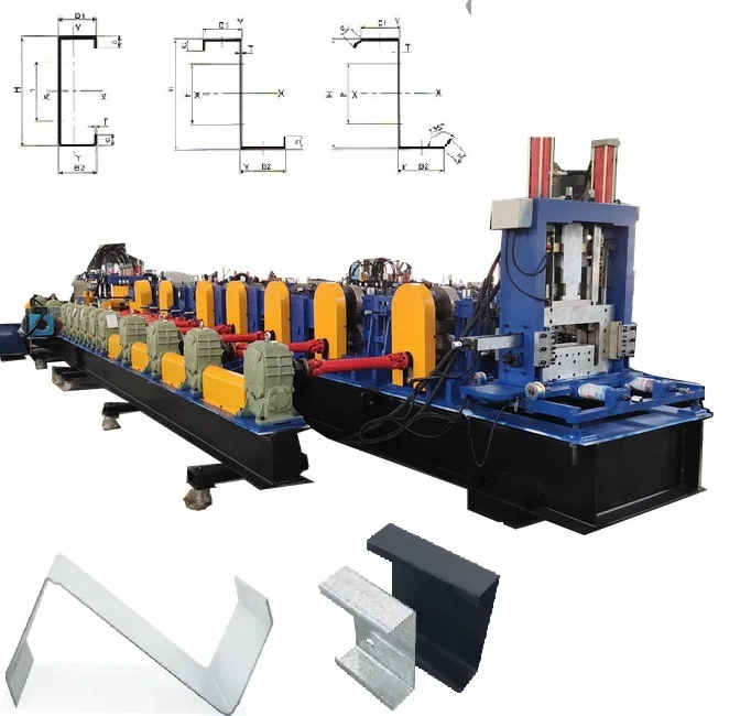 C purline, U purline, M purline Z purline, C & Z purline rolling forming machine