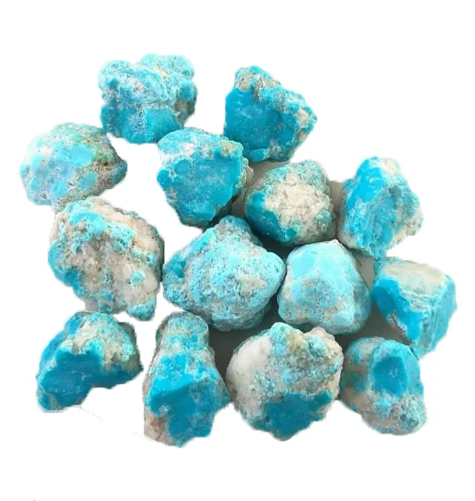 Wholesale Natural Crystal Kallaite Crushed Turquoise Rough Stone For Jewelry Making