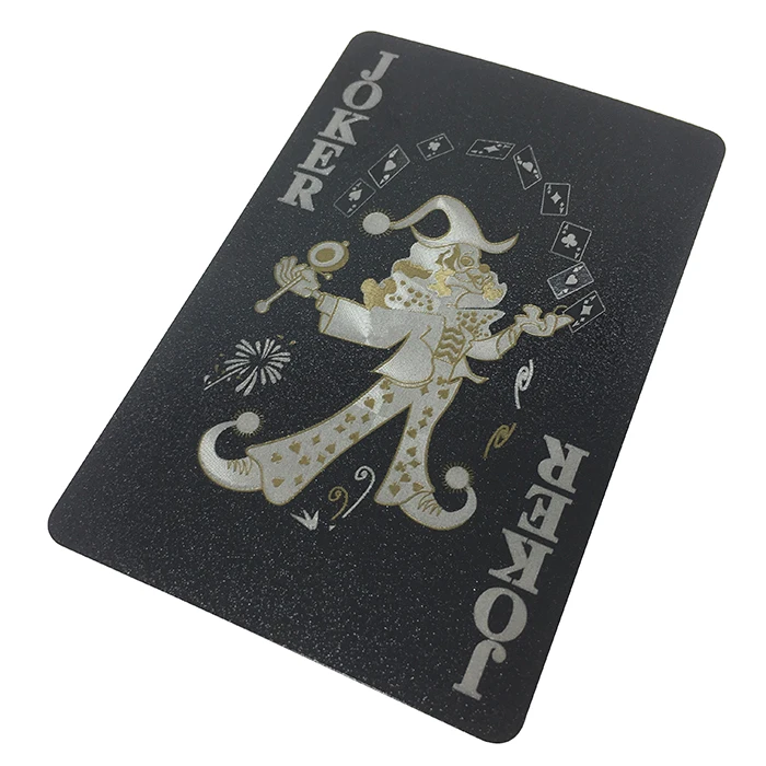 
GS-18159 Black Diamond PET Playing Card With Color Printing 