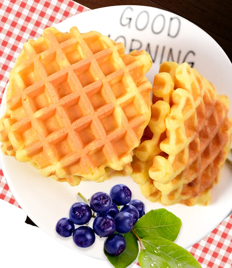 New Arrival Wholesale Egg flavor waffles Biscuits Sweet Soft and Crispy Waffles Egg Wafer Cake Breakfast Snacks Pastry