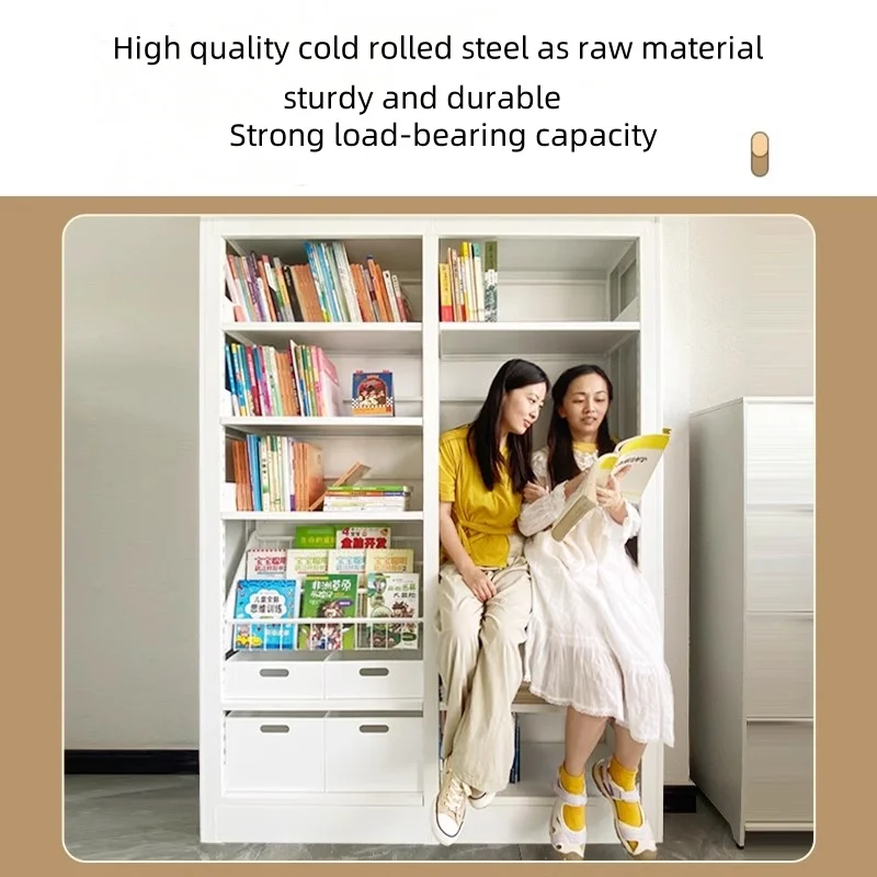 Metal library bookshelves large school library furniture bookshelf library bookshelf with reading zone