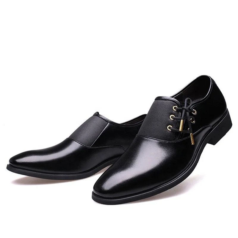 Новые мужские классические оксфорды с острым носком для мужчин, модные деловые вечерние классические туфли