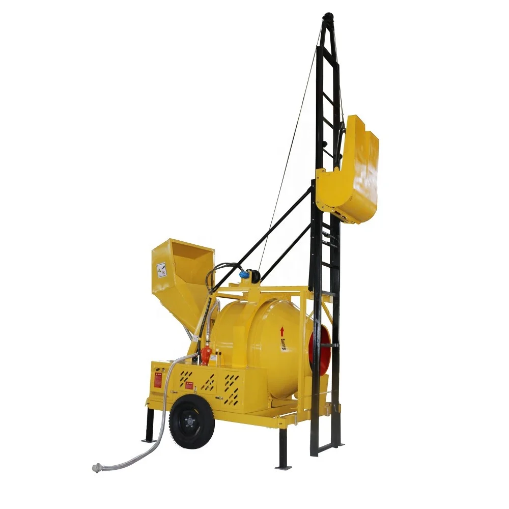 LONTA JZC350EML 4 bags lifting ladder electric self loading beton mortar mud cement concrete mixer machine 350L betonniere