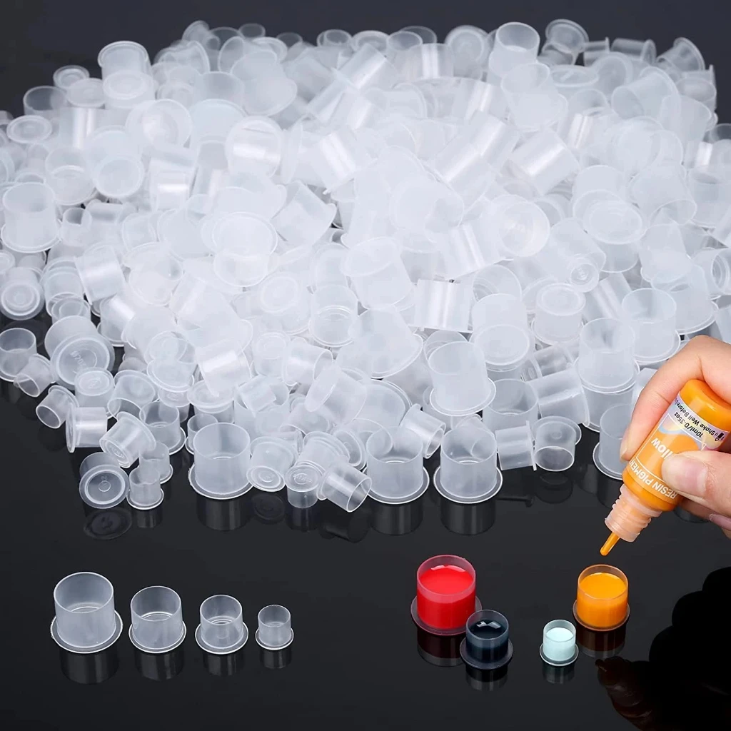 1000pcs S/M2/M1/L/XL Disposable Tattoo Permanent Pigment Plastic Tattoo Holder Ink Cups