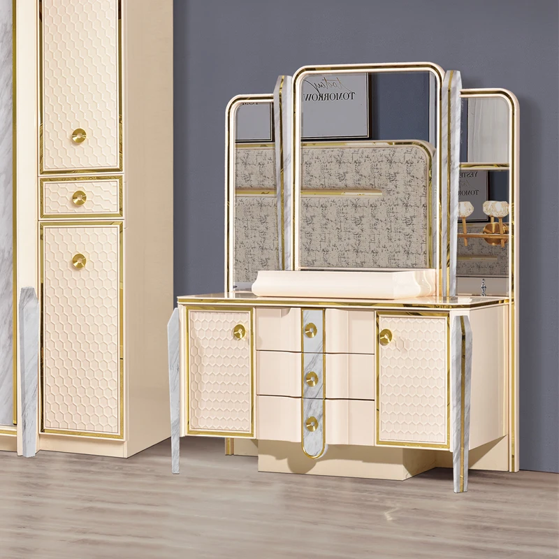 Современная итальянская мебель для стильных спален роскошная кровать спальни из МДФ и