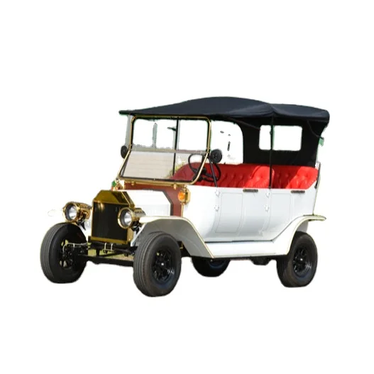 Electric mini bus Open Top 6 Seater Electric Vintage Car for Farm Touring