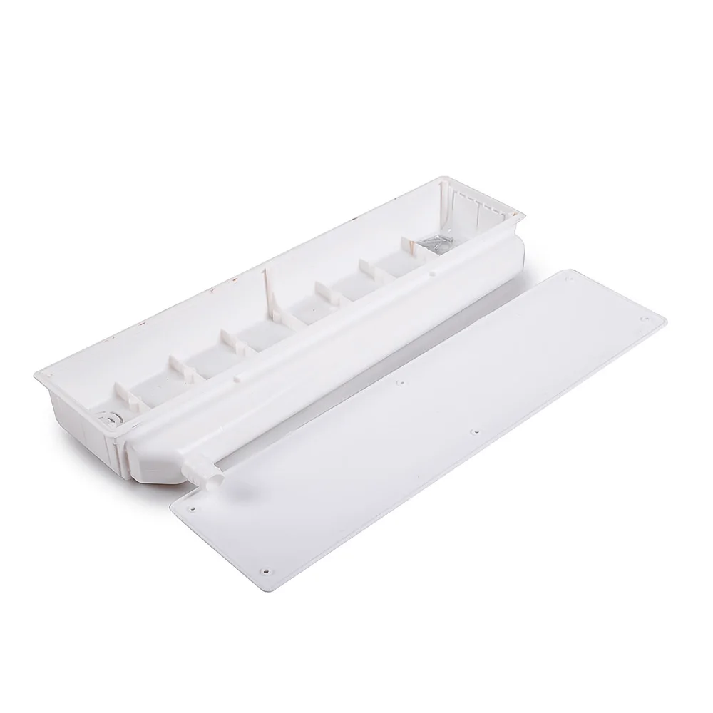 HVAC system parts air conditioning  water condensate drain hose horizontal outlet embede pre-installation box with white color