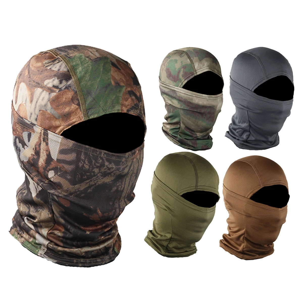 Wholesale High Quality Custom Balaclava Ski Sun Hood Tactical Masks One 1 Hole Polyester Ski Mask Balaclava Hat