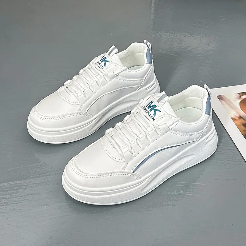 Custom Women White Shoes Manufacturer Latest Fashion Zapatos De Dama Girl Ladies Sport Shoes Woman Sneakers