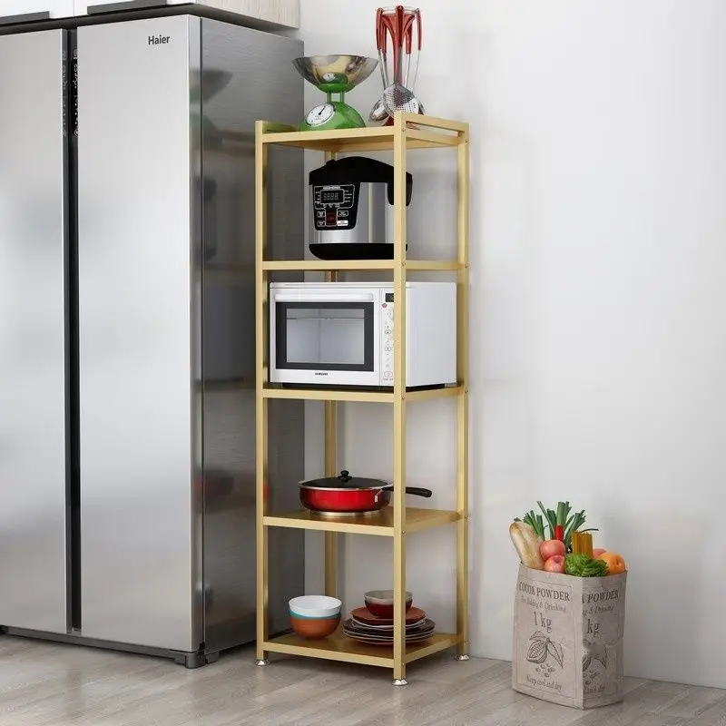 High Quality Kitchen Floor Type Multilayer Shelf Multifunctional Household Storage Rack